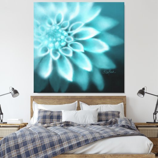 Stretched Canvas Print Leinwanddruck (Insitu (Schlafzimmer))