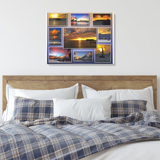 Stretched Canvas Print Leinwanddruck (Insitu (Schlafzimmer))