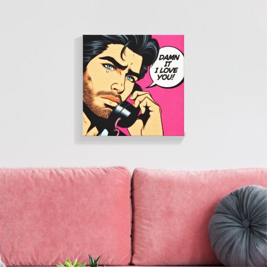 Stretched Canvas Print Leinwanddruck (Insitu (Wohnzimmer))