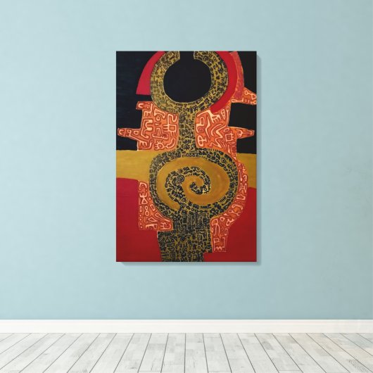 Stretched Canvas Print Leinwanddruck (Insitu (Holzboden))