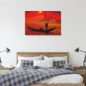 Stretched Canvas Print Leinwanddruck (Insitu (Schlafzimmer))