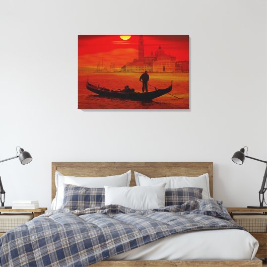 Stretched Canvas Print Leinwanddruck (Insitu (Schlafzimmer))