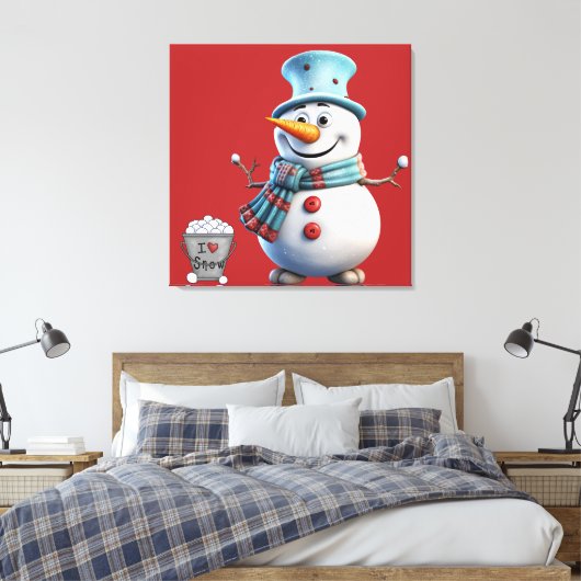 Stretched Canvas Print Leinwanddruck (Insitu (Schlafzimmer))