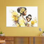 Stretched Canvas Print Leinwanddruck (Insitu (Wohnzimmer))