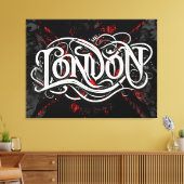 Stretched Canvas Print Leinwanddruck (Insitu (Wohnzimmer))