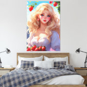 Stretched Canvas Print Leinwanddruck (Insitu (Schlafzimmer))