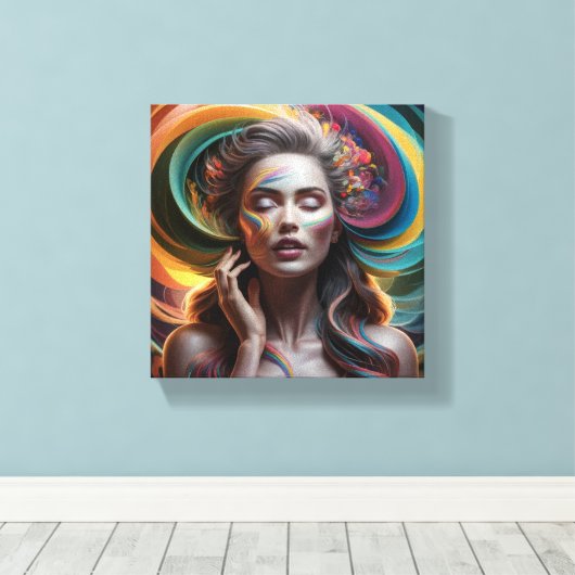 Stretched Canvas Print Leinwanddruck (Insitu (Holzboden))