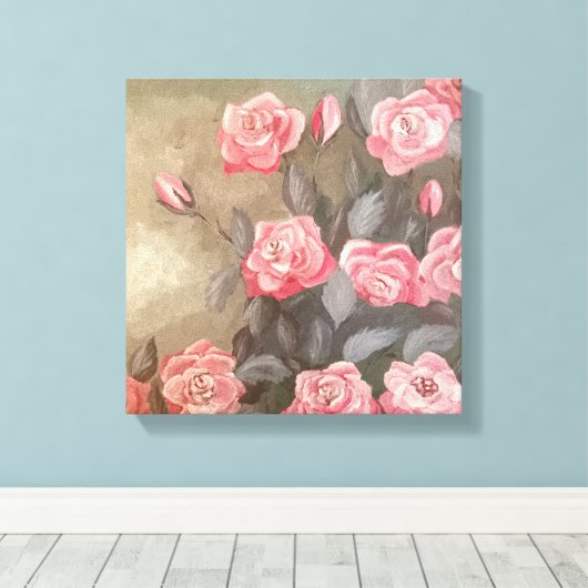 Stretched Canvas Print Leinwanddruck (Insitu (Holzboden))