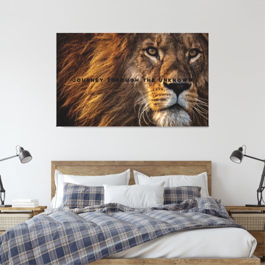Stretched Canvas Print Leinwanddruck (Insitu (Schlafzimmer))