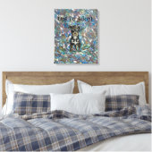 Stretched Canvas Print Leinwanddruck (Insitu (Schlafzimmer))