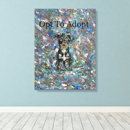 Stretched Canvas Print Leinwanddruck (Insitu (Holzboden))