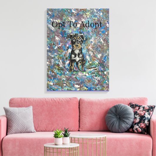 Stretched Canvas Print Leinwanddruck (Insitu (Wohnzimmer))