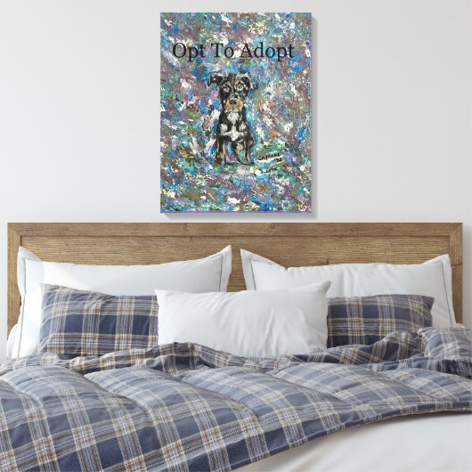 Stretched Canvas Print Leinwanddruck (Insitu (Schlafzimmer))