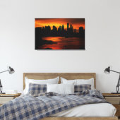 Stretched Canvas Print Leinwanddruck (Insitu (Schlafzimmer))