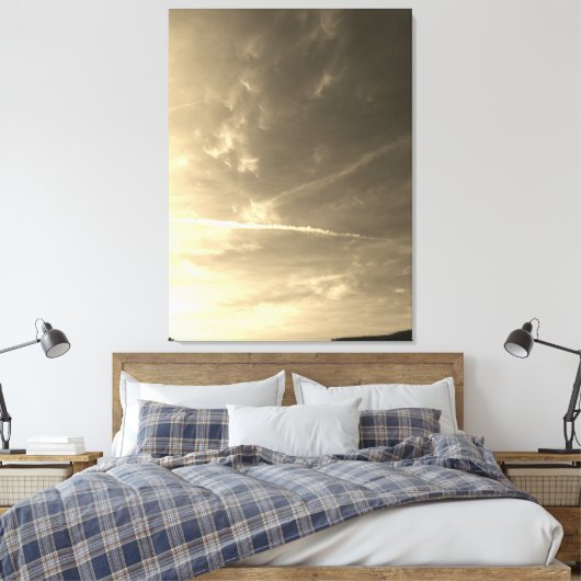 Stretched Canvas Print Leinwanddruck (Insitu (Schlafzimmer))