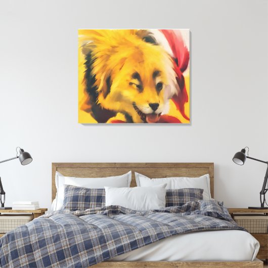 Stretched Canvas Print Leinwanddruck (Insitu (Schlafzimmer))