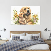 Stretched Canvas Print Leinwanddruck (Insitu (Schlafzimmer))