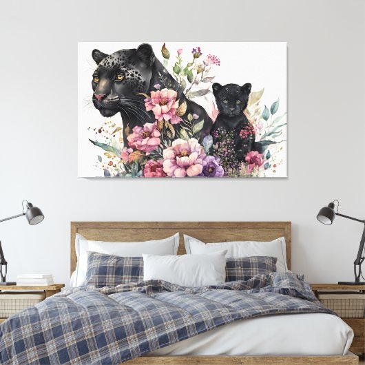 Stretched Canvas Print Leinwanddruck (Insitu (Schlafzimmer))