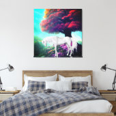 Stretched Canvas Print Leinwanddruck (Insitu (Schlafzimmer))
