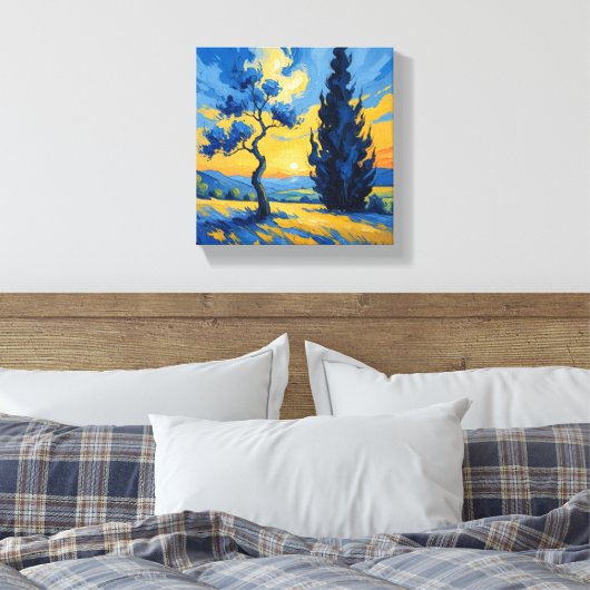 Stretched Canvas Print Leinwanddruck (Insitu (Schlafzimmer))