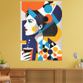 Stretched Canvas Print Leinwanddruck (Insitu (Wohnzimmer))