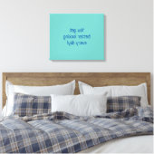 Stretched Canvas Print Leinwanddruck (Insitu (Schlafzimmer))