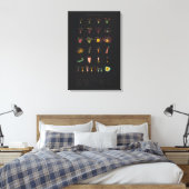 Stretched Canvas Print Leinwanddruck (Insitu (Schlafzimmer))