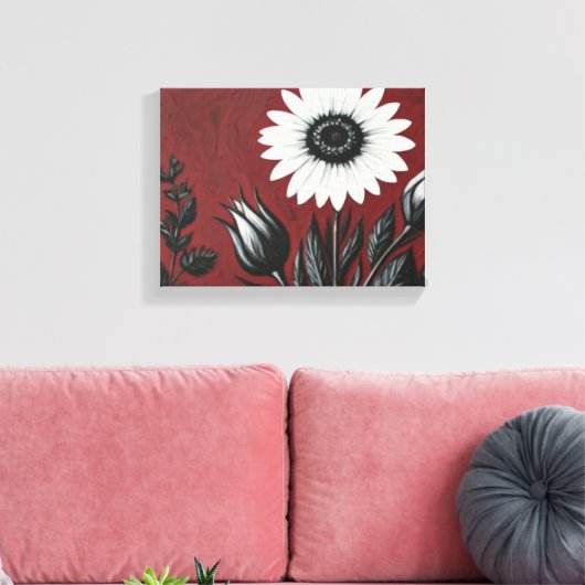 Stretched Canvas Print Leinwanddruck (Insitu (Wohnzimmer))