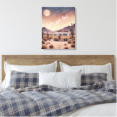 Stretched Canvas Print Leinwanddruck (Insitu (Schlafzimmer))