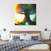 Stretched Canvas Print Leinwanddruck (Insitu (Schlafzimmer))