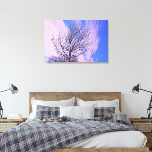 Stretched Canvas Print Leinwanddruck (Insitu (Schlafzimmer))