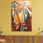 Stretched Canvas Print Leinwanddruck (Insitu (Wohnzimmer))