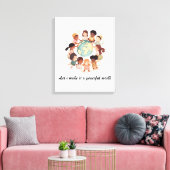 Stretched Canvas Print Leinwanddruck (Insitu (Wohnzimmer))