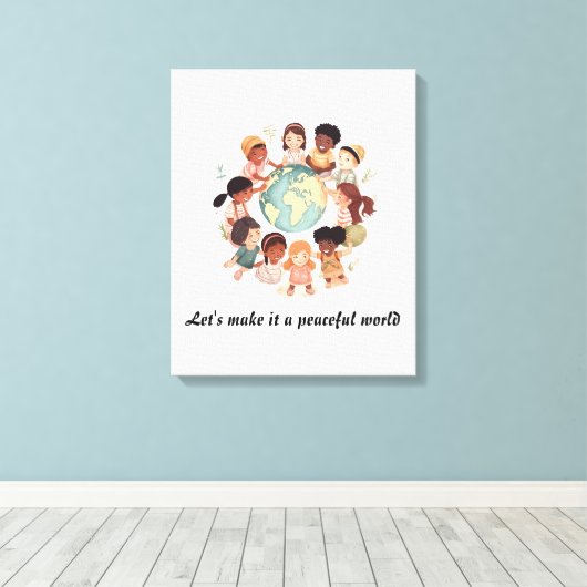 Stretched Canvas Print Leinwanddruck (Insitu (Holzboden))