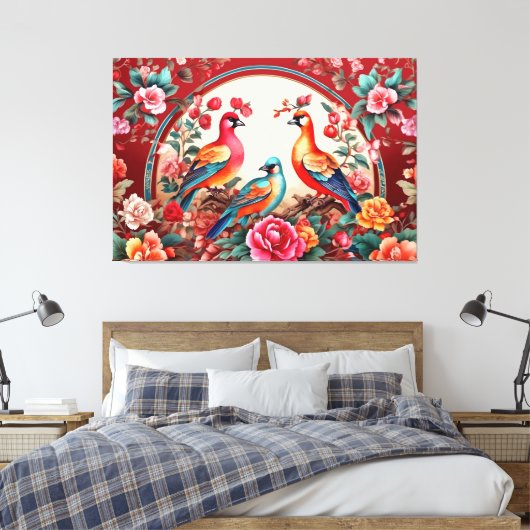 Stretched Canvas Print Leinwanddruck (Insitu (Schlafzimmer))