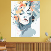 Stretched Canvas Print Leinwanddruck (Insitu (Wohnzimmer))
