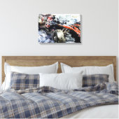 Stretched Canvas Print Leinwanddruck (Insitu (Schlafzimmer))