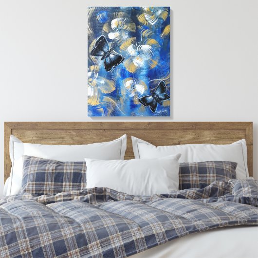 Stretched Canvas Print Leinwanddruck (Insitu (Schlafzimmer))
