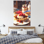 Stretched Canvas Print Leinwanddruck (Insitu (Schlafzimmer))