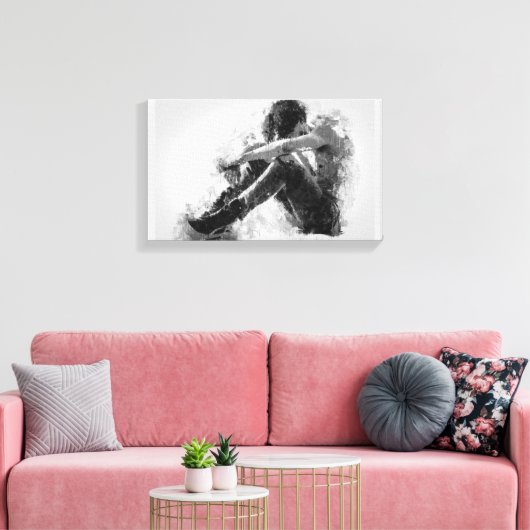 Stretched Canvas Print Leinwanddruck (Insitu (Wohnzimmer))