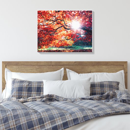 Stretched Canvas Print Leinwanddruck (Insitu (Schlafzimmer))