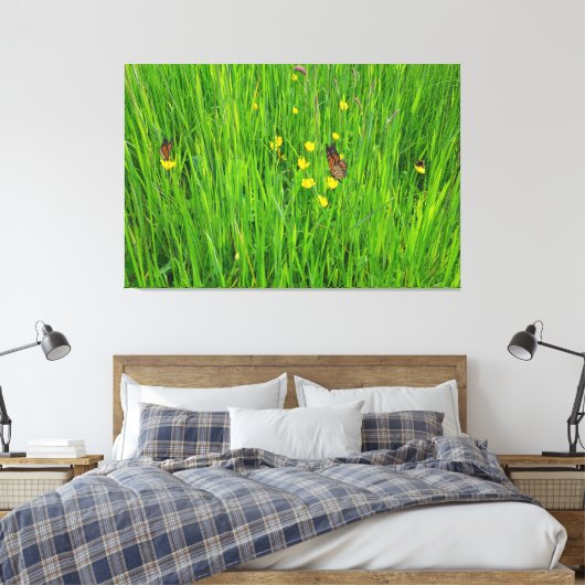 Stretched Canvas Print Leinwanddruck (Insitu (Schlafzimmer))