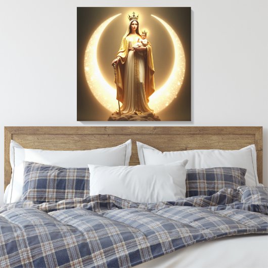 Stretched Canvas Print Leinwanddruck (Insitu (Schlafzimmer))