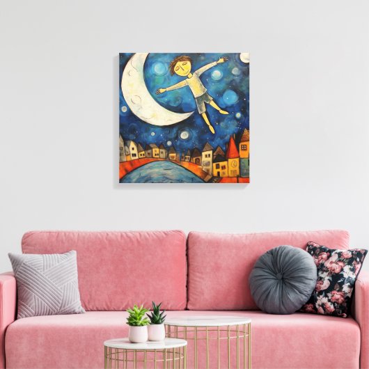 Stretched Canvas Print Leinwanddruck (Insitu (Wohnzimmer))