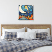Stretched Canvas Print Leinwanddruck (Insitu (Schlafzimmer))