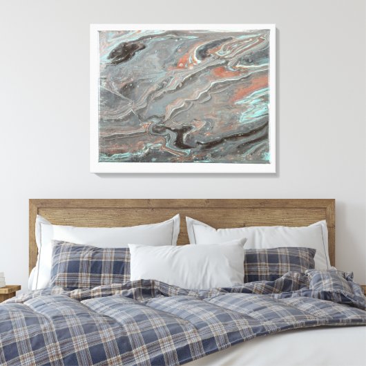 Stretched Canvas Print Leinwanddruck (Insitu (Schlafzimmer))