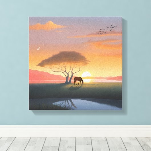 Stretched Canvas Print Leinwanddruck (Insitu (Holzboden))