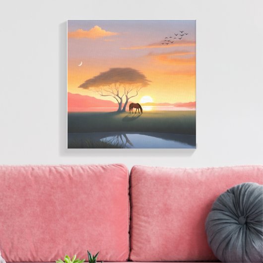 Stretched Canvas Print Leinwanddruck (Insitu (Wohnzimmer))