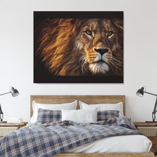 Stretched Canvas Print Leinwanddruck (Insitu (Schlafzimmer))
