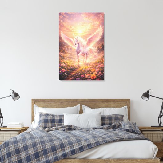 Stretched Canvas Print Leinwanddruck (Insitu (Schlafzimmer))